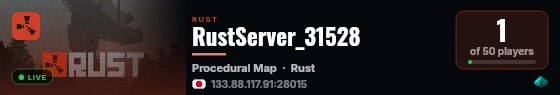 RustServer_31528 live status badge