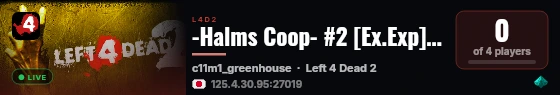 -Halms Coop- #2 [Ex.Exp] | Dead Air [1-5] | COOP live status badge