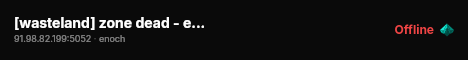 [wasteland] zone dead - events - solo/duo - solo play live status badge