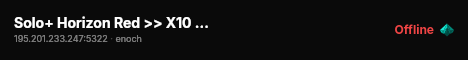 Solo+ Horizon Red >> X10 Loot >> Pvp >> Safe Haven #2 live status badge