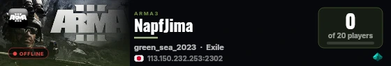 NapfJima live status badge
