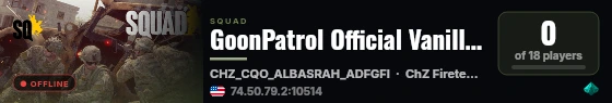 GoonPatrol Official Vanilla PvE 2 | Best Missions | NY | https://discord.gg/cKnWFGcs7X live status badge