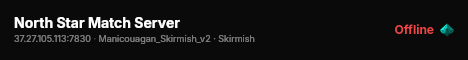 North Star Match Server live status badge