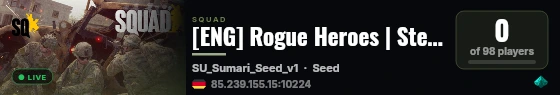 [ENG] Rogue Heroes | Steel Division + Supermod | New Player Friendly | discord.gg/rhs live status badge