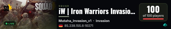 iW | Iron Warriors Invasion 24/7 | EU / ENG | discord.gg/ironwarriors | Scripted Stats by [iW] Drogba Jackson live status badge