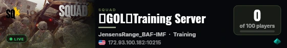 《GOL》Training Server live status badge