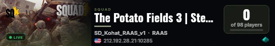 The Potato Fields 3 | Steel Division live status badge