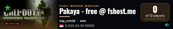 Pakaya - free @ fshost.me live status badge