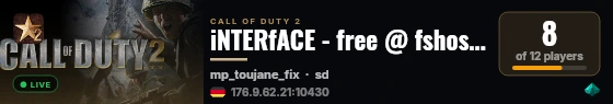 iNTERfACE - free @ fshost.me live status badge