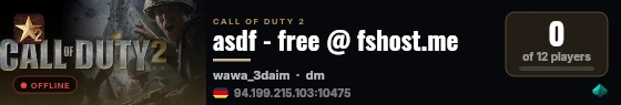 asdf - free @ fshost.me live status badge