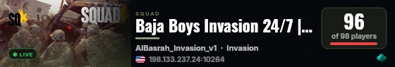 Baja Boys Invasion 24/7 | Stat Tracking | Seeding Whitelist live status badge
