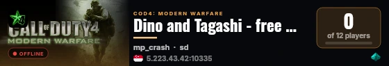 Dino and Tagashi - free @ fshost.me live status badge