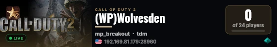 (WP) live status badge