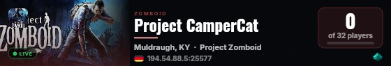 Project CamperCat live status badge