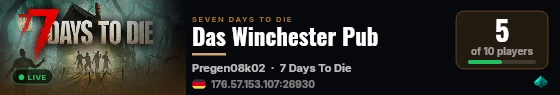 Das Winchester Pub live status badge