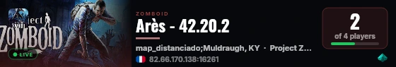 Arès - 42.20.2 live status badge
