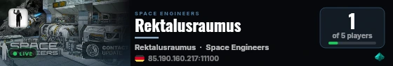 Rektalusraumus live status badge