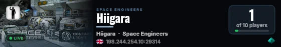 Hiigara live status badge