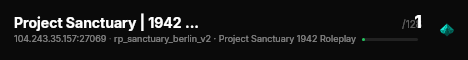 Project Sanctuary | 1942 Berlin | In Alpha live status badge