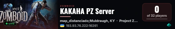 KAKAHA PZ Server live status badge
