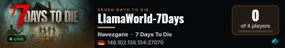 LlamaWorld-7Days live status badge