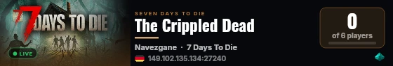 The Crippled Dead live status badge
