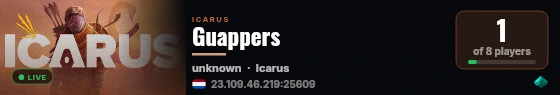Guappers live status badge