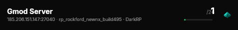 Gmod Server live status badge