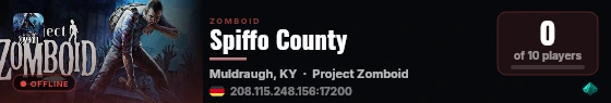 Spiffo County live status badge