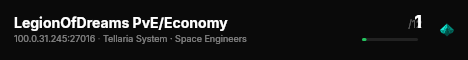 LegionOfDreams PvE/Economy live status badge