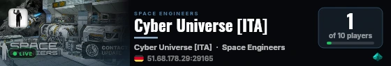 Cyber Universe [ITA] live status badge