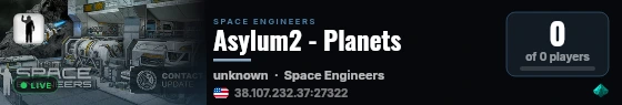 Asylum2 - Planets live status badge