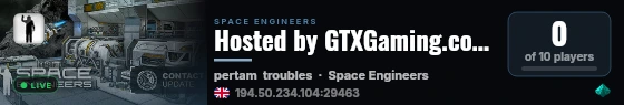 Hosted by GTXGaming.co.uk live status badge