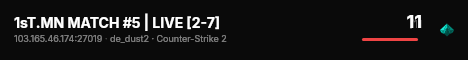 1sT.MN MATCH #5 | WARMUP [8/10] live status badge