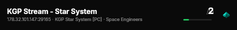 KGP Stream - Star System live status badge