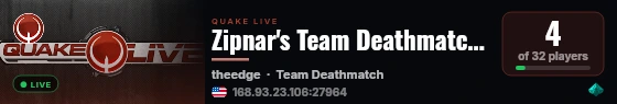 Zipnar's Team Deathmatch | Spring, TX live status badge