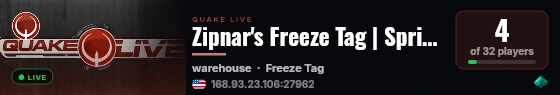 Zipnar's Freeze Tag | Spring, TX live status badge