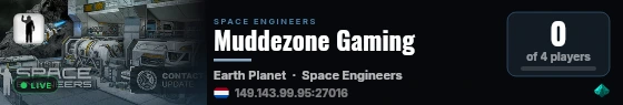 Muddezone Gaming live status badge