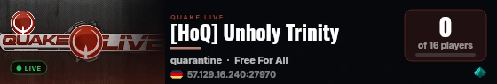 [HoQ] Unholy Trinity live status badge
