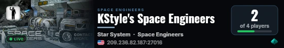 AMP Powered Server live status badge