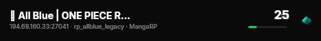 🌊 All Blue | ONE PIECE RP | EAST BLUE | .gg/allbluerp live status badge