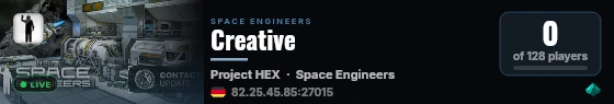 Creative live status badge