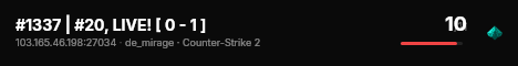 #1337 | #20, WAITING! live status badge