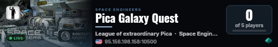 Pica Galaxy Quest live status badge