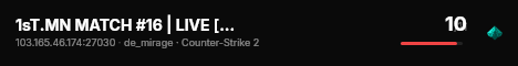 1sT.MN MATCH #16 | WARMUP [0/10] live status badge
