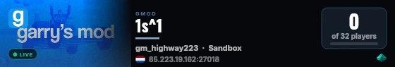 1s^1 live status badge