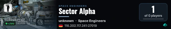 Sector Alpha live status badge