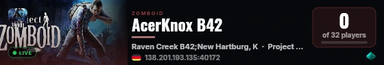 AcerKnox B42 live status badge