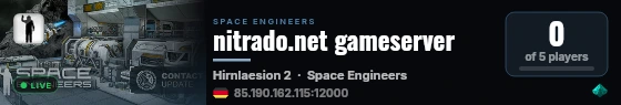 nitrado.net gameserver live status badge