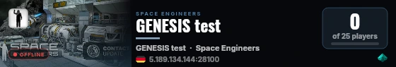 GENESIS test live status badge
